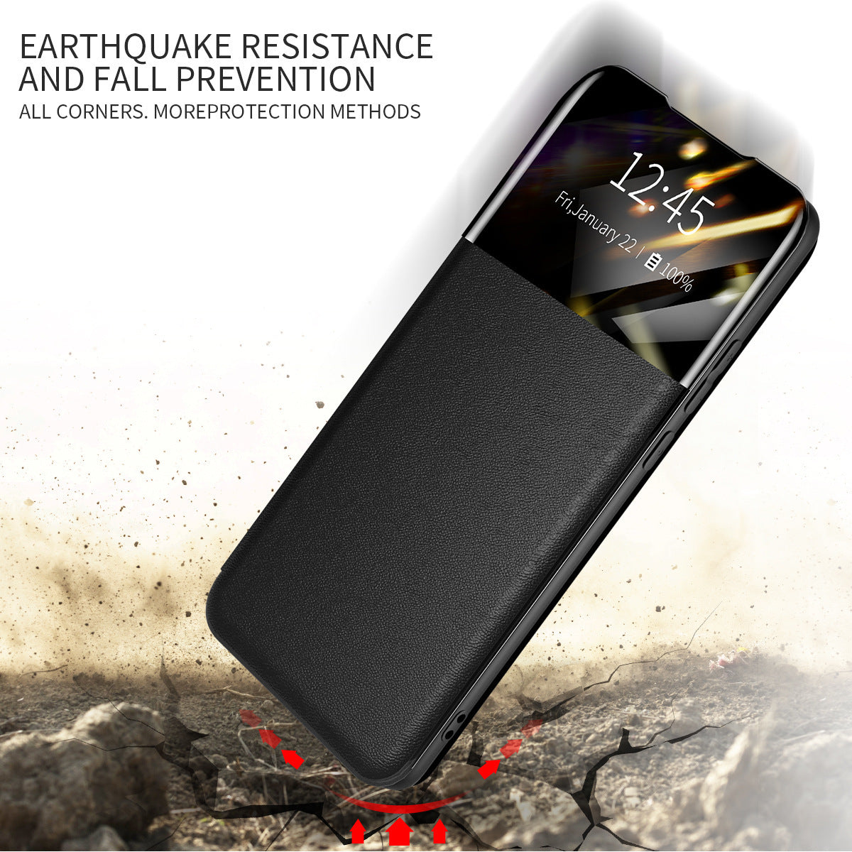 Applicable To Pixel 6 Card Flip Protective Leather Case