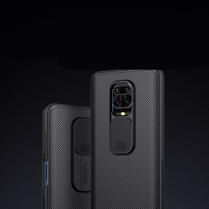 Mobile Phone Case Note 9 Pro Max Black Mirror Slide Cover
