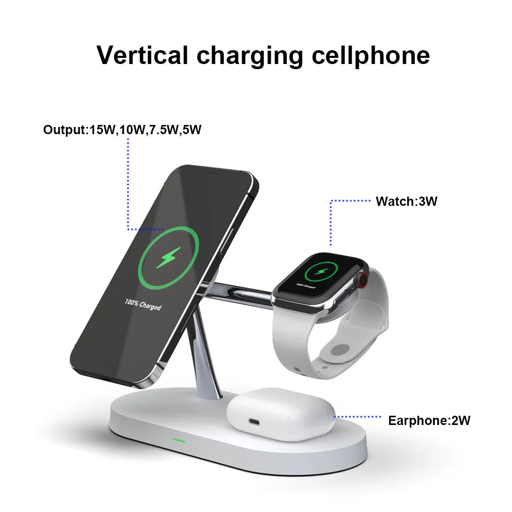 3 in 1 Wireless Charger Stand Magnetic For iPhone