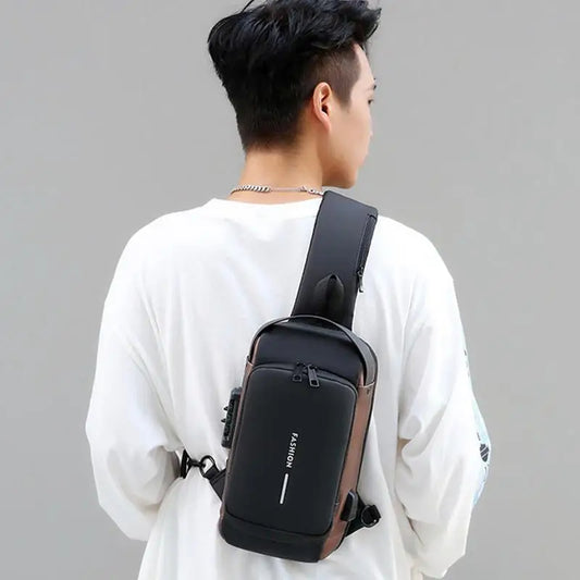 Men Anti Theft Chest Bag Shoulder 