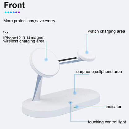 3 in 1 Wireless Charger Stand Magnetic For iPhone