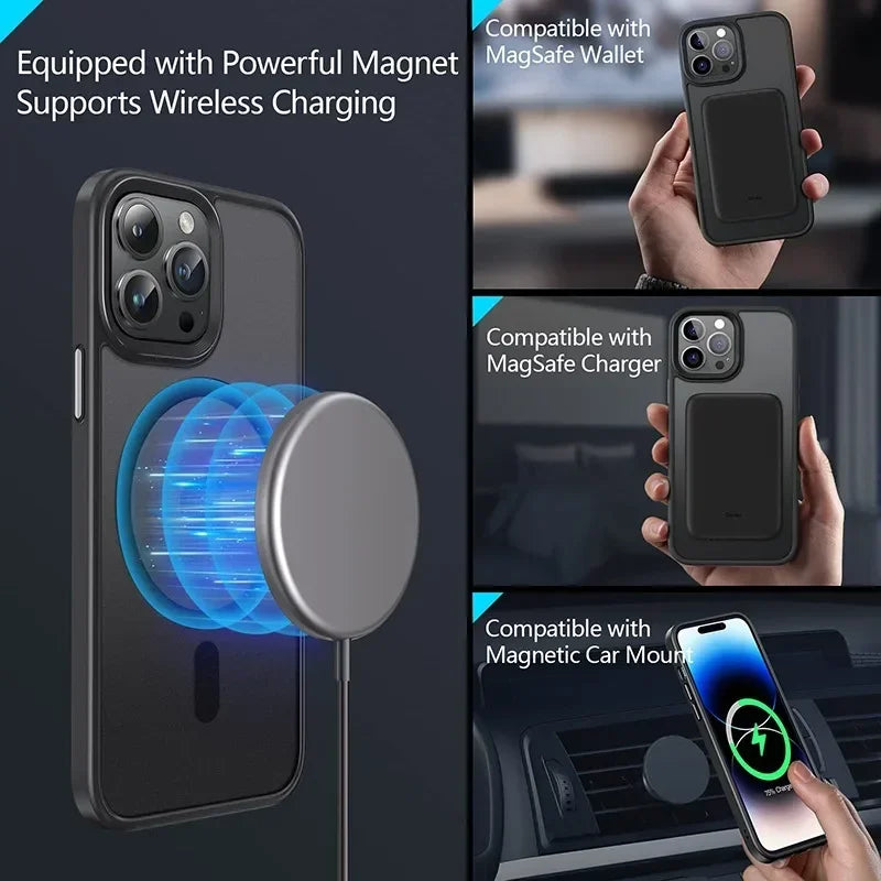 Frosted iPhone Case For Wireless Charging Cover