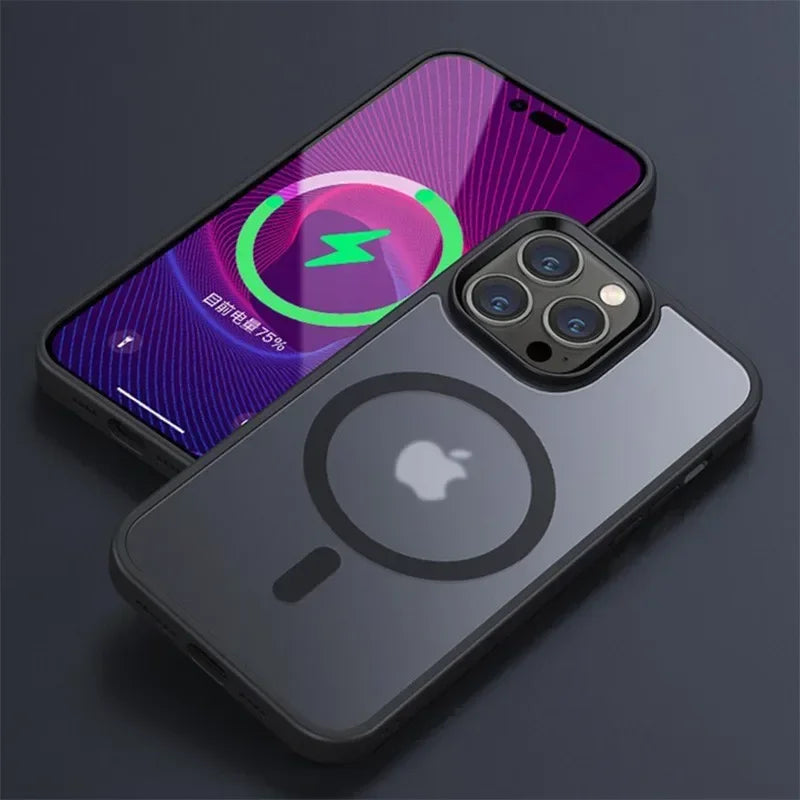 Frosted iPhone Case For Wireless Charging Cover