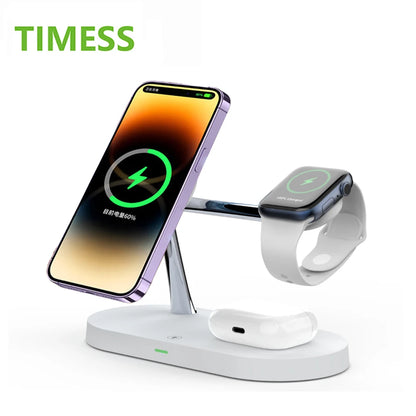 3 in 1 Wireless Charger Stand Magnetic For iPhone